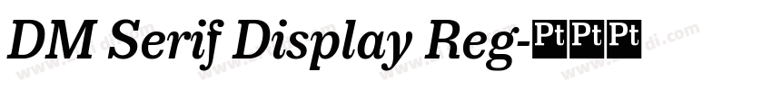 DM Serif Display Reg字体转换 DM Serif Display Reg字体转换
